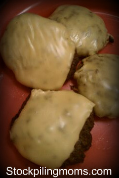 Sausage cheese burgers