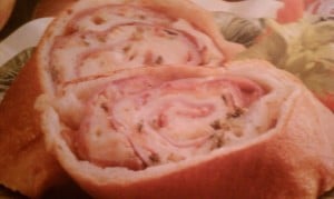 ham and swiss stromboli