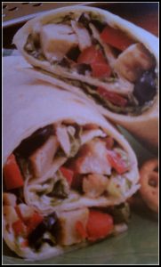 caesar chicken wraps