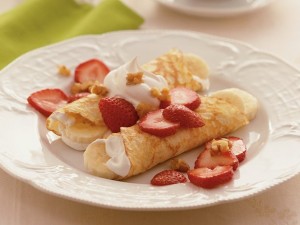 strawberry crepes
