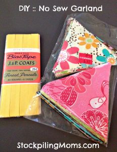 DIY No Sew Garland No Sew Garland