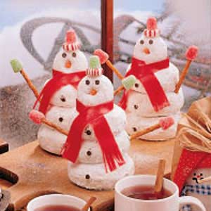 Doughnut snowman