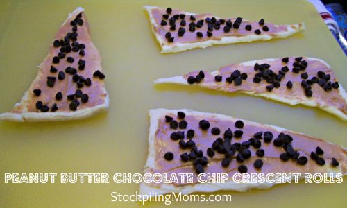 Peanut Butter Chocolate Chip Crescent Rolls