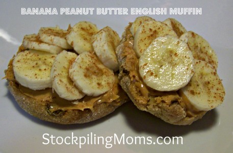 Banana Peanut Butter English Muffin