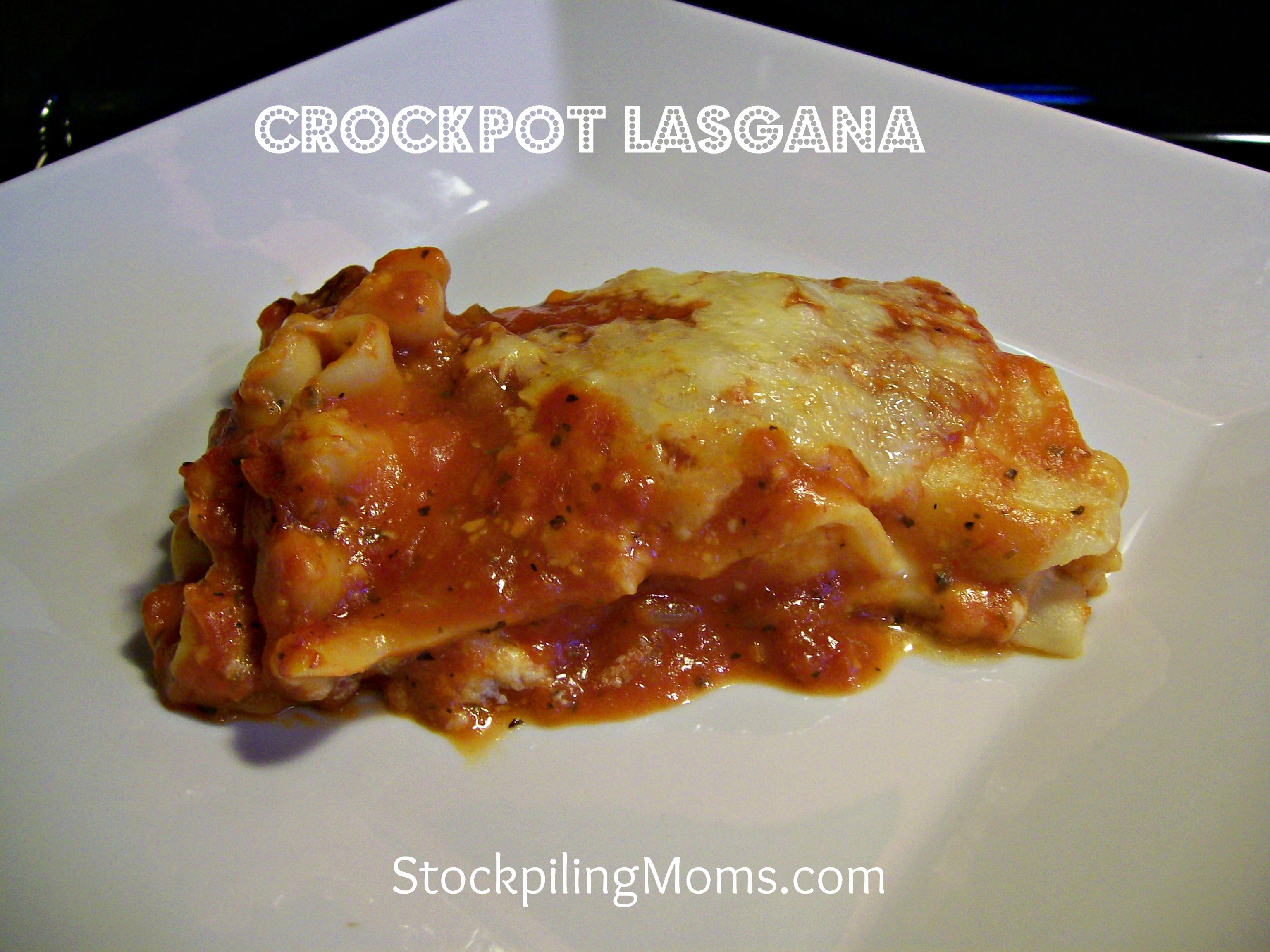 Crockpot Lasgana