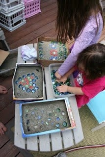 Stepping Stones using Cereal Boxes