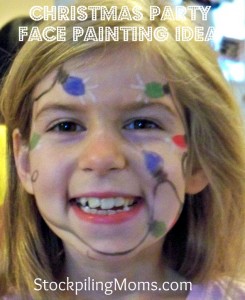 face paint christmas
