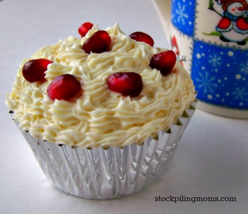 Pomegrante Cupcakes
