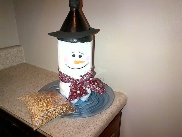 Diy Snowman Birdfeeder Stockpiling Moms